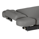 Lettino SPA Elettrico Sillon Relax – Grigio, Base Nero · Lati del poggiatesta