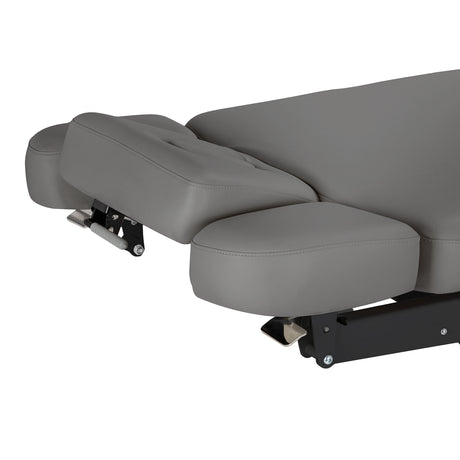 Lettino SPA Elettrico Sillon Relax – Grigio, Base Nero · Lati del poggiatesta