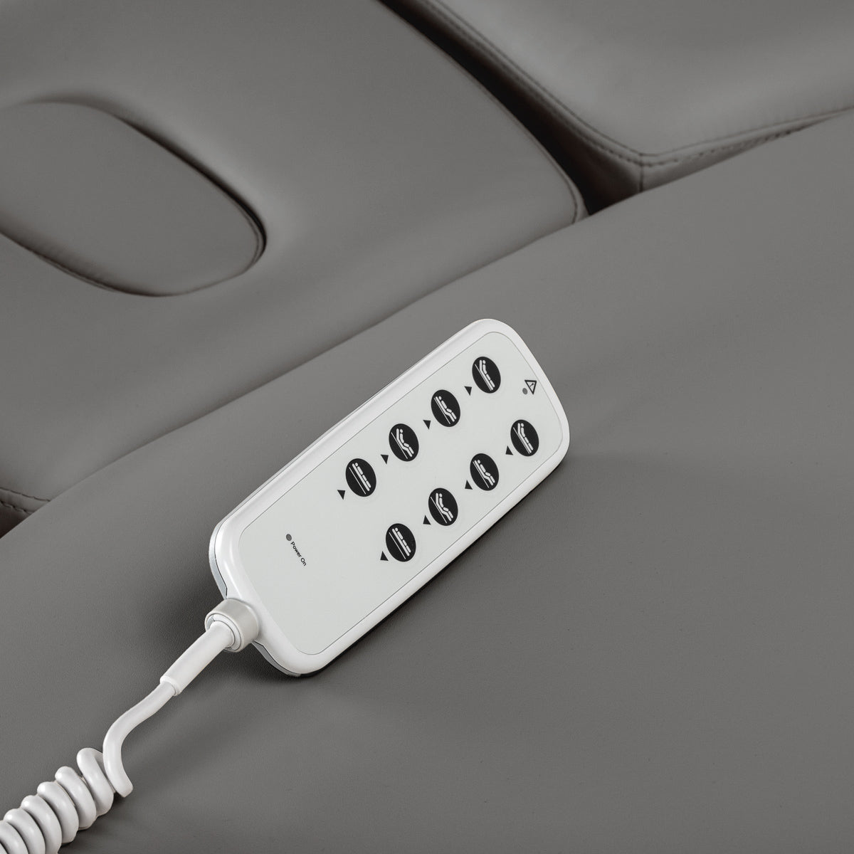 Lettino SPA Elettrico Sillon Relax – Grigio, Base Nero · Telecomando