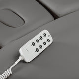 Lettino SPA Elettrico Sillon Relax – Grigio, Base Nero · Telecomando