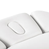 Sillon Relax · bianco / nero · poggiatesta e foro per il viso