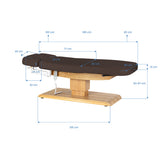 Sillon Relax · marrone scuro / marrone chiaro · disegno delle dimensioni