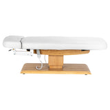 Sillon Relax · bianco / marrone chiaro · vista laterale