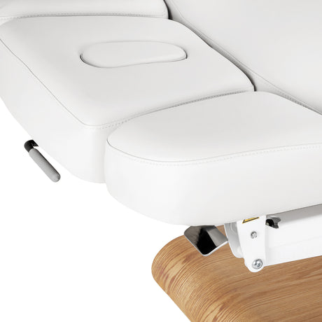 Sillon Relax · bianco / marrone chiaro · poggiatesta e foro per il viso