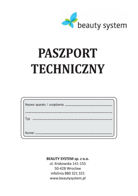 Przegląd zerowy + założenie paszportu technicznego - BVShop