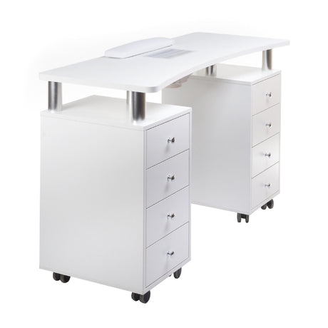 Manicure table + dust extractor BD-3425+P WHITE - BVShop