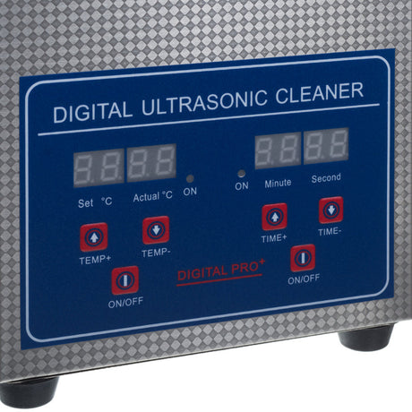 Beauty System Hydro ultrasonic cleaner 1.6L BS-UC2 with 50W power, shown with water and cleaning basket for jewelry and small items.