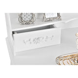 Toaletka biała MIRA lustro 4 szuflady + taboret - BVShop