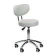 Gray cosmetic stool BT-229 by Beauty System with padded seat and adjustable height for professional beauty salons.