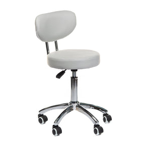 Gray cosmetic stool BT-229 by Beauty System with padded seat and adjustable height for professional beauty salons.