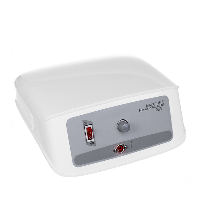 Gray electrocoagulator BR-870 by Beauty System with control buttons and connection ports on a white background.