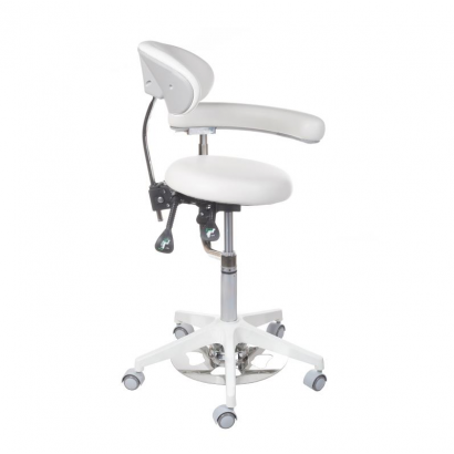 Taboret medyczny z oparciem BD-Y914 White - BVShop