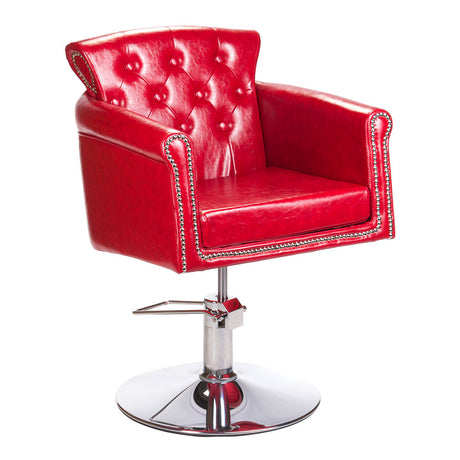 Hairdressing Chair ALBERTO BH-8038 Red - BVShop