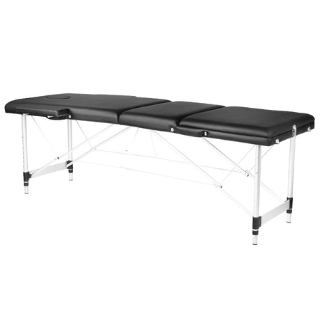 3-section black comfort massage table made of aluminum - BVShop