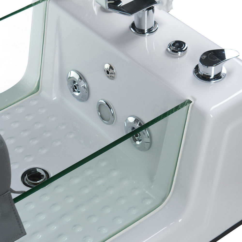 Fotel do pedicure z masażem BR-2310 Szary - BVShop