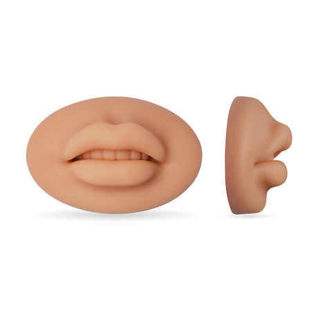 Swiss Color 3D Labbro da Pratica Morbido in Silicone Chiaro/Scuro