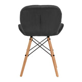 4Rico Cosmetic chair QS-186 gray velvet - BVShop