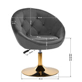 4Rico swivel chair QS-BL12G gray - BVShop