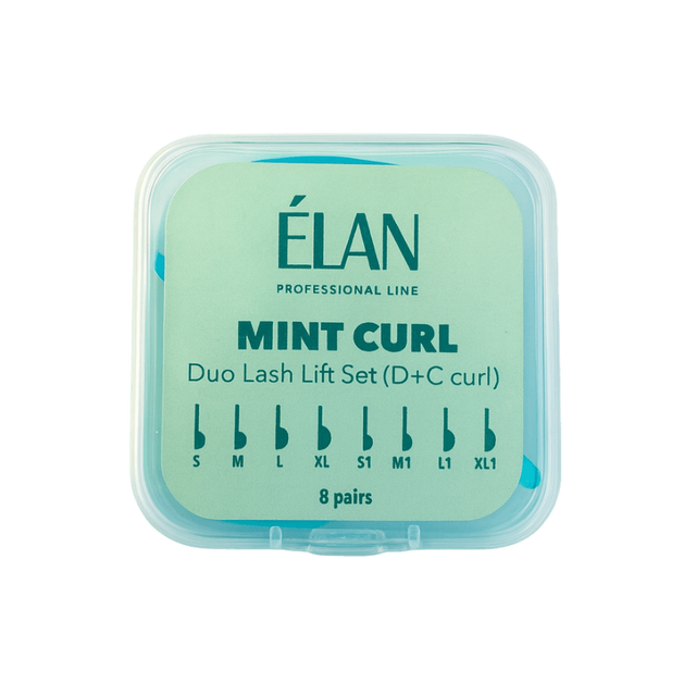 ÉLAN Lash Lift Silicone Pad Set MINT CURL D/C (8 Pairs) — 1