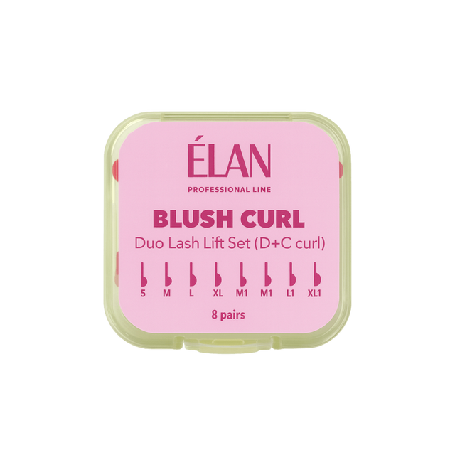 ÉLAN Lash Lift Silicone Pad Set BLUSH CURL D/C (8 Pairs) — 1