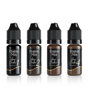 ETALON MIX Eyeliner Pigment Set by Anna Vasileva 4x10ml for PMU artists