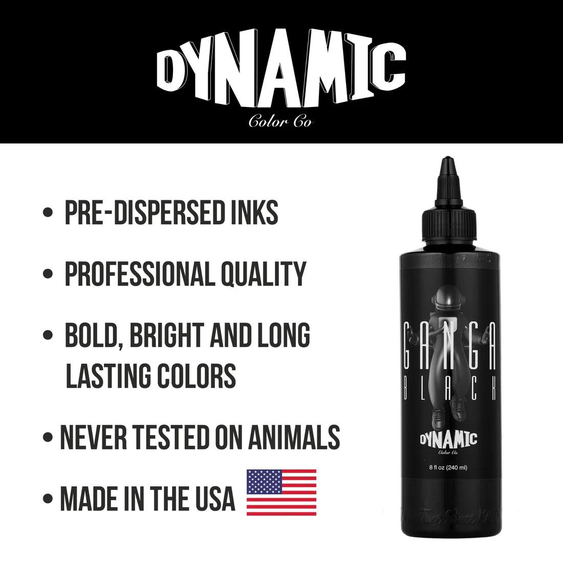 Inchiostro per tatuaggi dinamico Ganga Nero 240ml