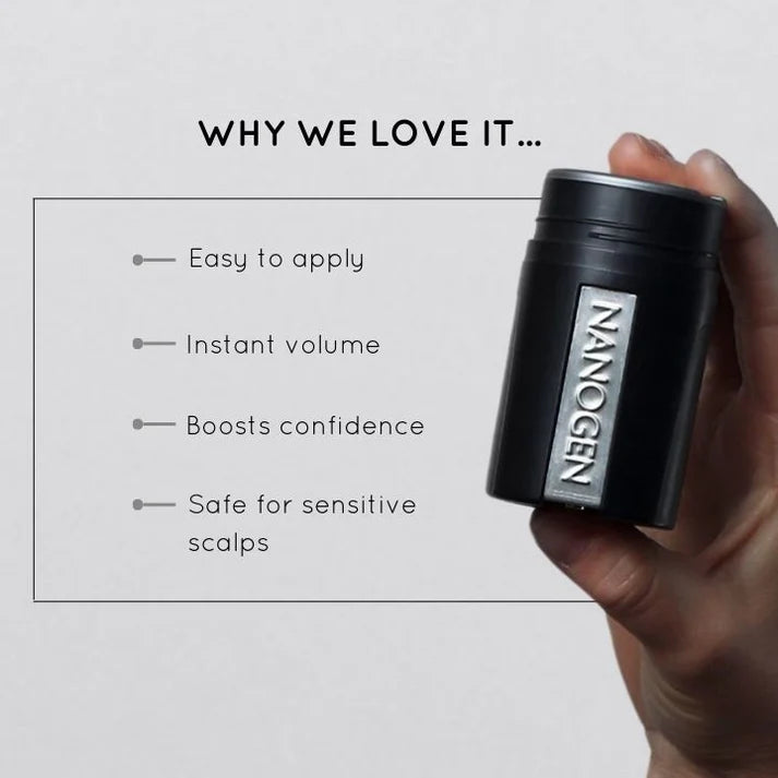 Fibre addensanti per capelli Nanogen bianche