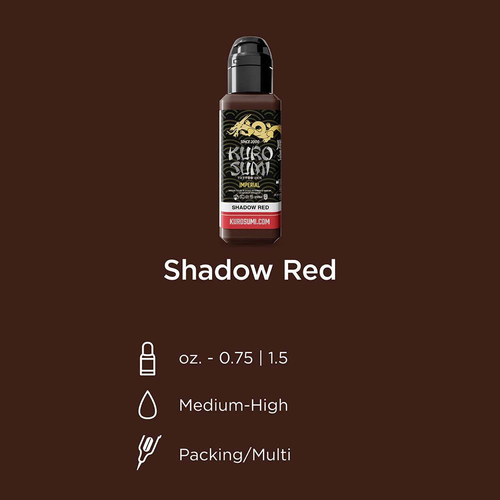 Kuro Sumi Imperial Tattoo Ink Shadow Rosso
