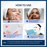 IeBilif soft silicone LED face mask with 7 light color modes