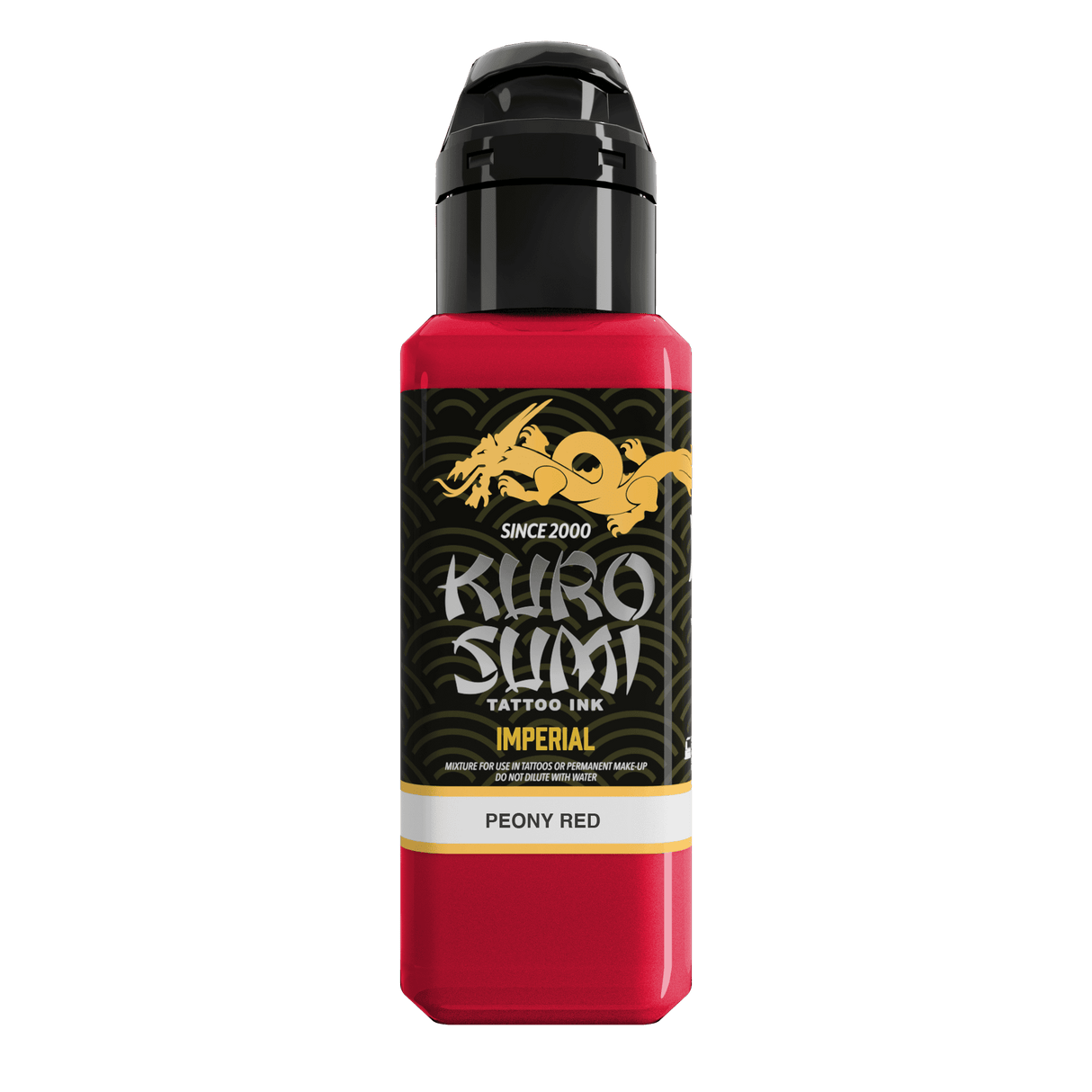 Kuro Sumi Imperial Tattoo Ink Peony Rosso