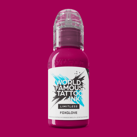 Inchiostro per tatuaggi Foxglove senza limiti, famoso in tutto il mondo (30 ml)