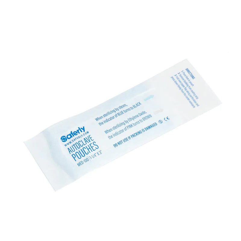 Buste per sterilizzazione in autoclave auto-sigillanti Saferly 200 pz 90 × 230mm