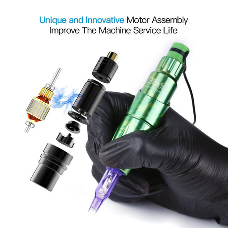 Mast Tour Special Edition Rotary Pen Machine Green - BVShop
