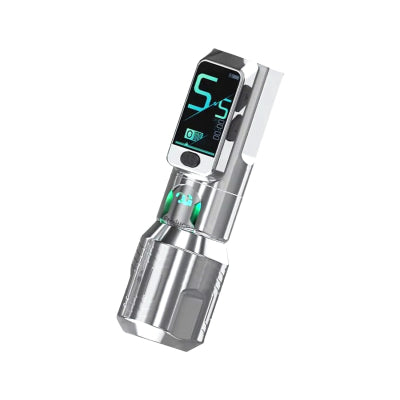 OG FURY II Penna per tatuaggi wireless argento
