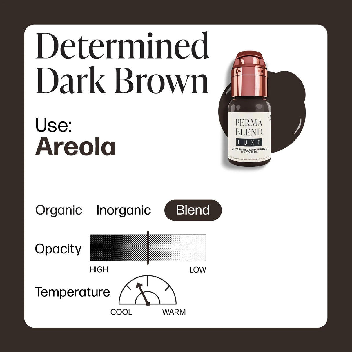 Perma Blend LUXE Areola Inarrestabile Determinato Marrone Scuro 15ml