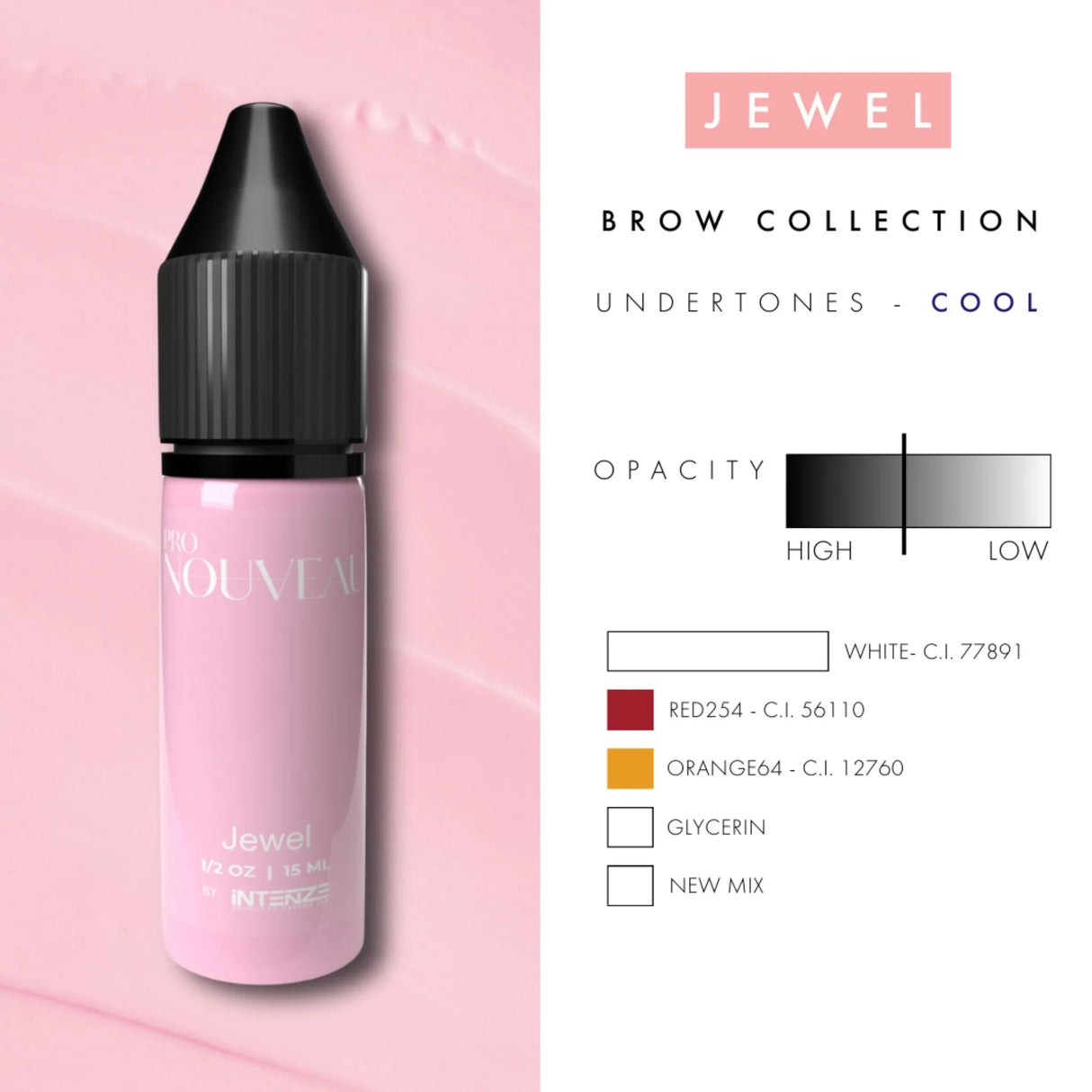 Pro Nouveau Pigmenti per Labbra Blush di Intenze Jewel 15ml
