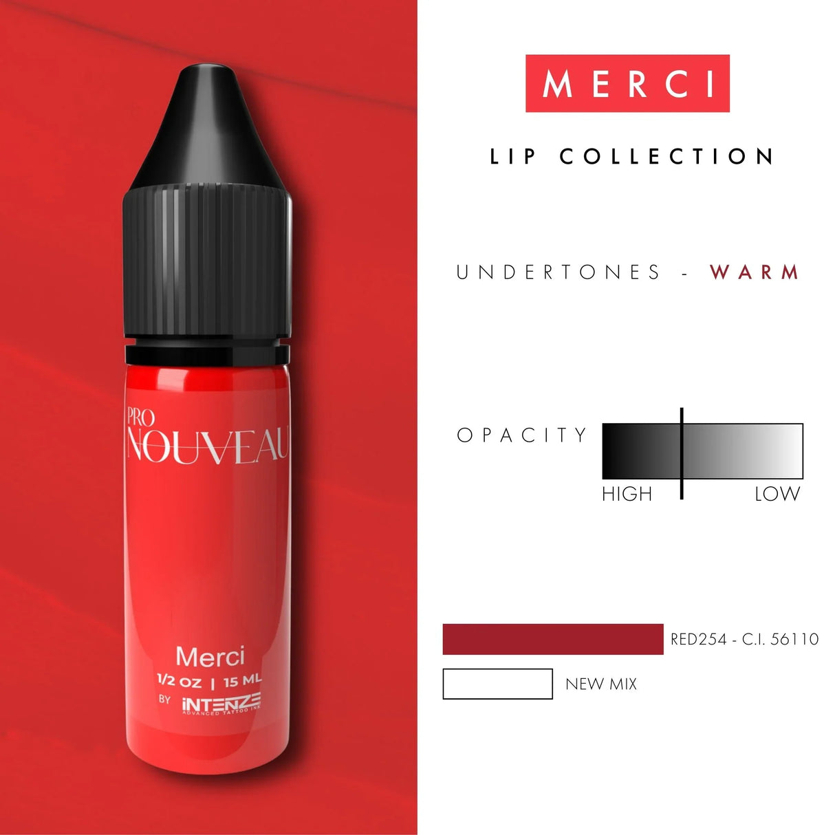 Pigmenti per Labbra Pro Nouveau di Intenze Merci 15ml