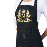Skin Monarch Professional Black Apron with Pocket - BVShop