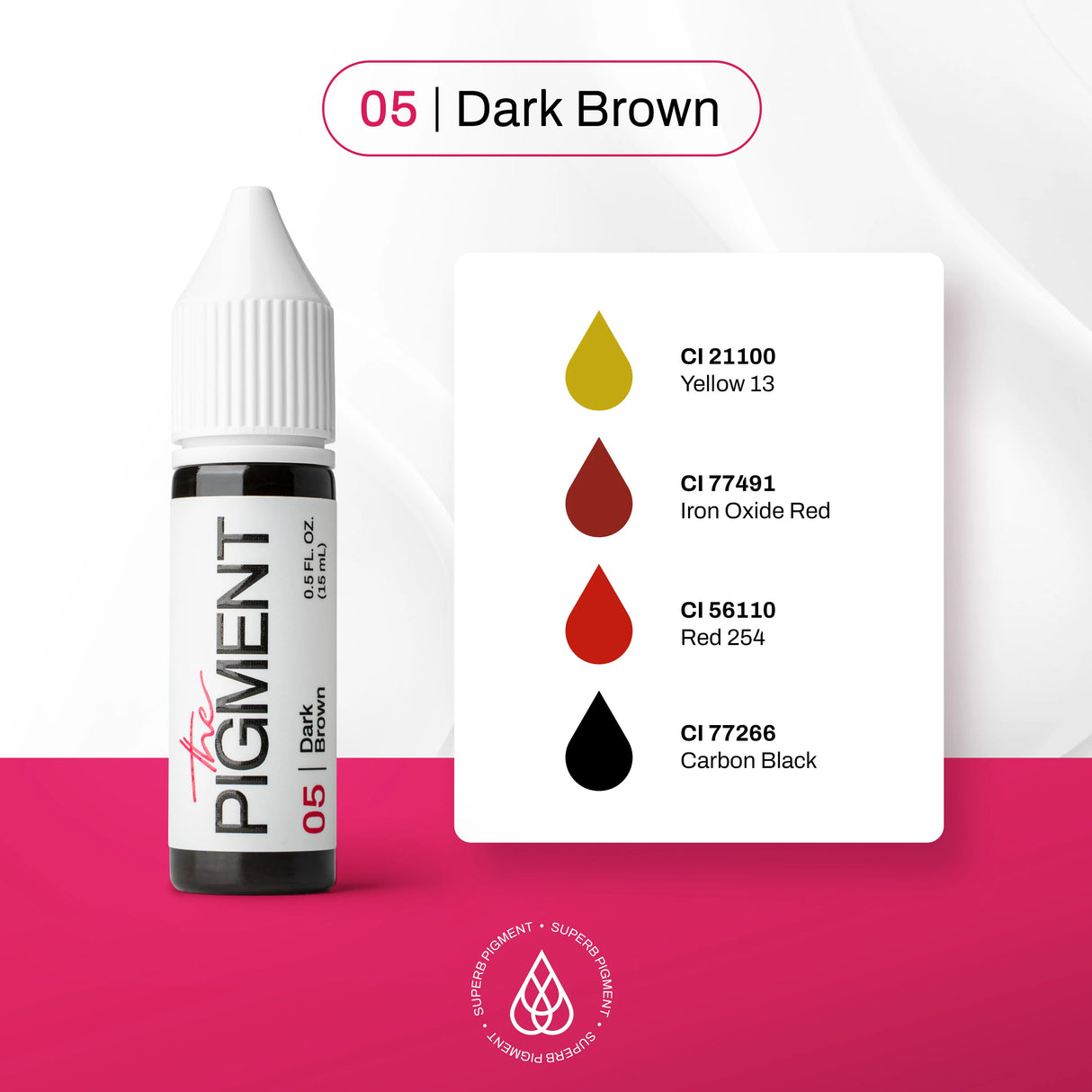 The Pigment 05 Dark Brown Pigmento 15ml