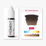 The Pigment 05 Dark Brown PMU pigment main image for brow work