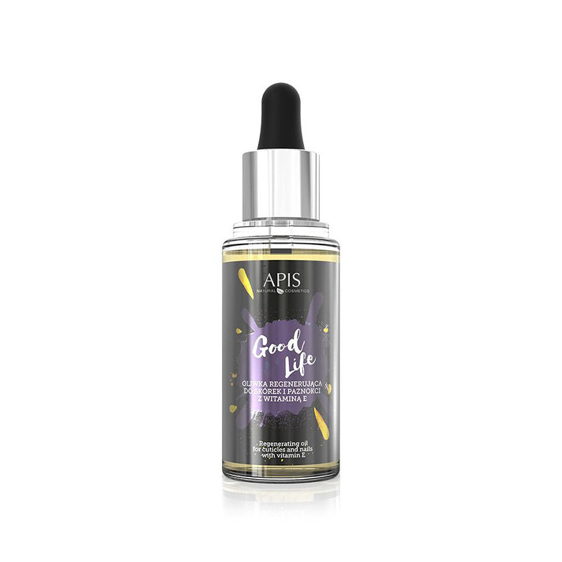 Apis good life regenerating oil for cuticles and nails with vitamin E, 30 ml - BVShop