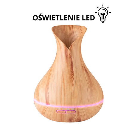 Aroma diffuser spa air humidifier 15 light wood 550 ml + timer - BVShop