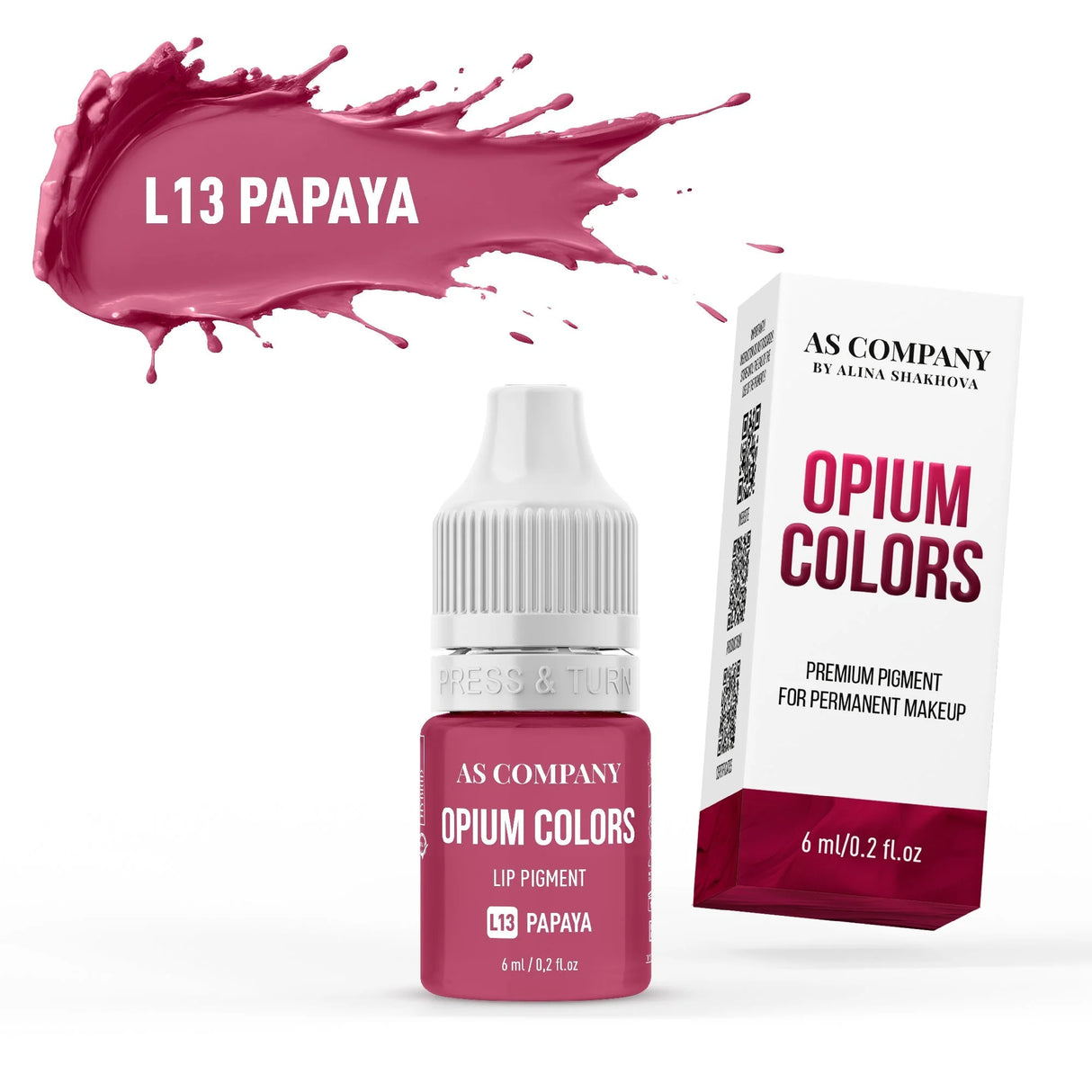 AS COMPANY Lip Set Opium Corols Hybrid/Organic 6pcs/6ml - BVShop