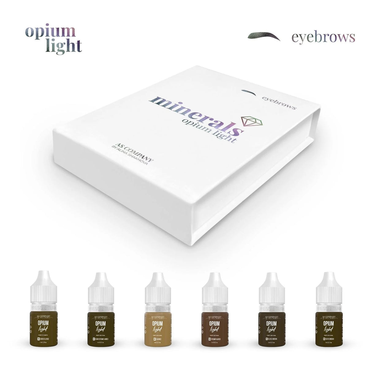 Set Sopracciglia Minerale AS COMPANY (Opium Light) 6pz/6ml