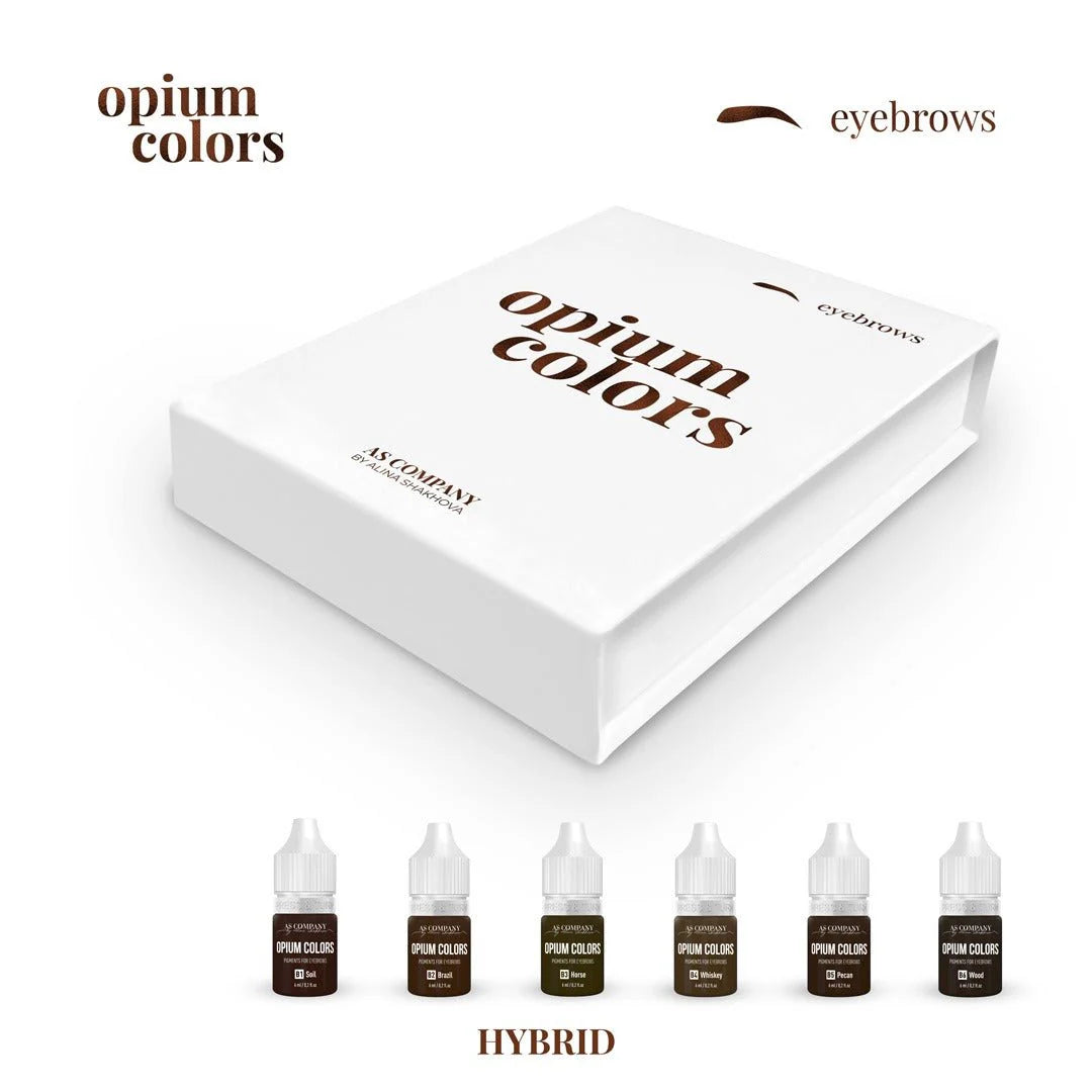 Set Sopracciglia AS COMPANY (Colori Opio) 6 pezzi/6ml