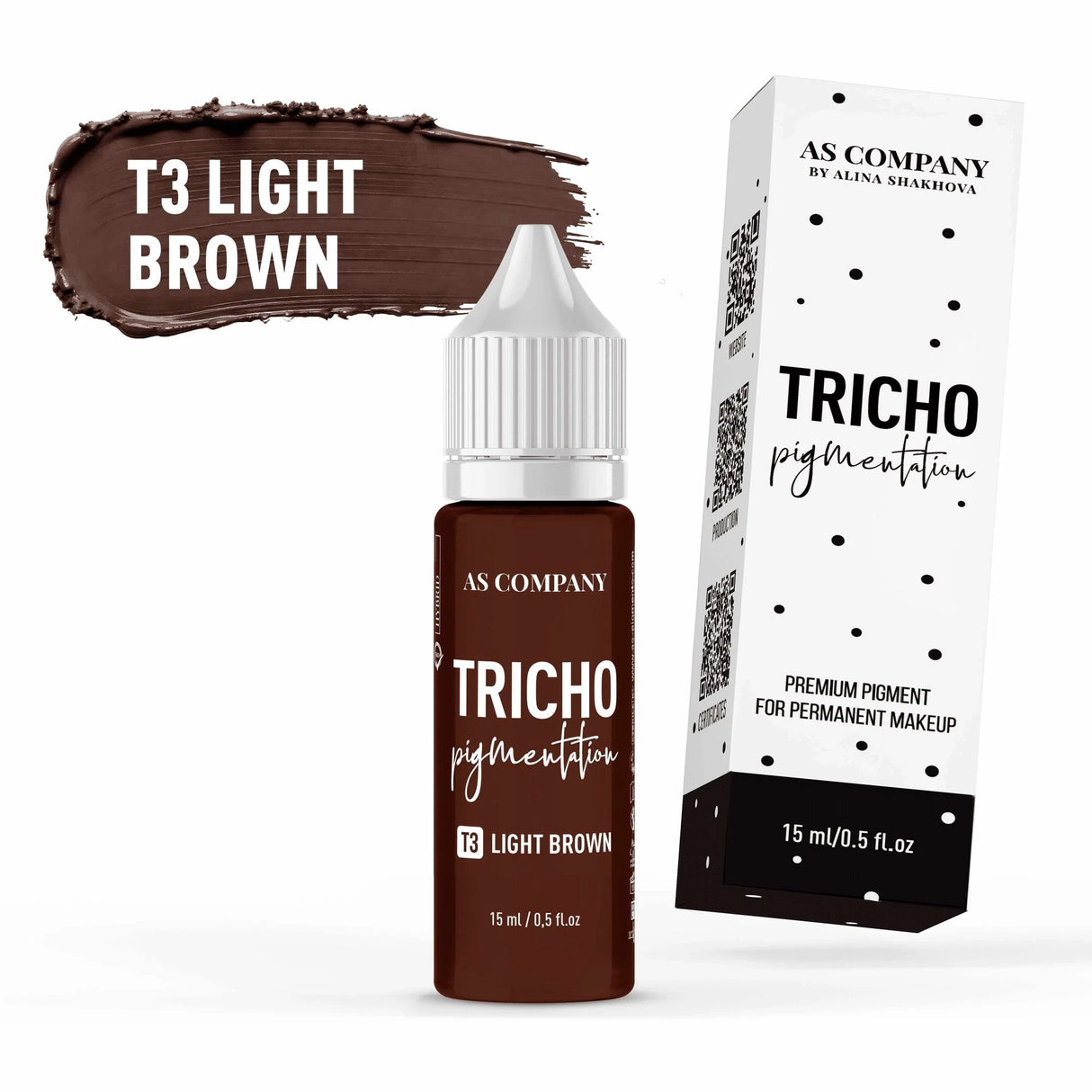 AS COMPANY T3 Marrone Chiaro (TRICOPIGMENTAZIONE) 15ml