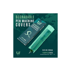 Bio Degradable Machine Pen Cover Green 100pcs - BVShop