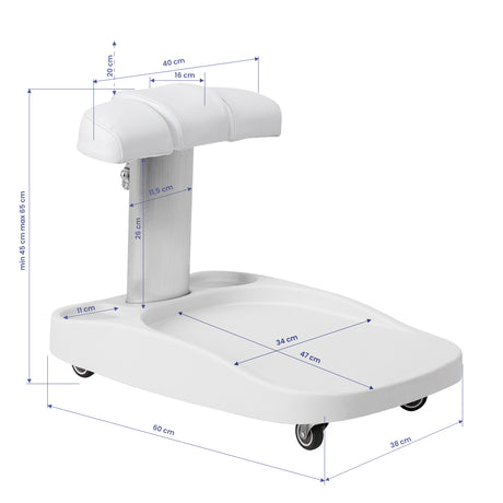 Azzurro paddling pool trolley white - BVShop