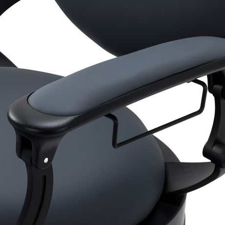 Barber chair Gabbiano Niccolo graphite buttonless - BVShop