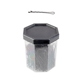 Barber pins for hair e-62 150 pcs 4.9cm black - BVShop